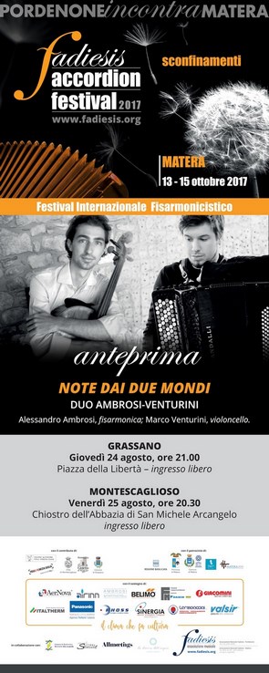 Anteprima del Fadiesis Accordion Festival con il Duo Ambrosi – Venturini