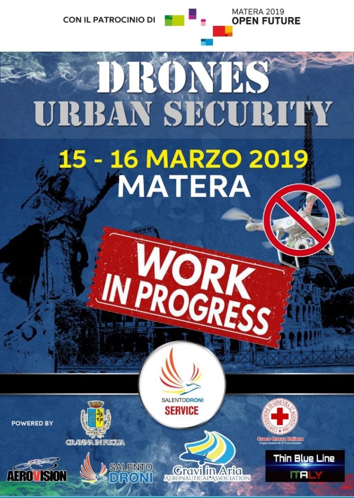 “Drones Urban Security”: l’impiego dei droni in ambito urbano, minaccia o sicurezza? Un convegno a marzo nella città dei Sassi