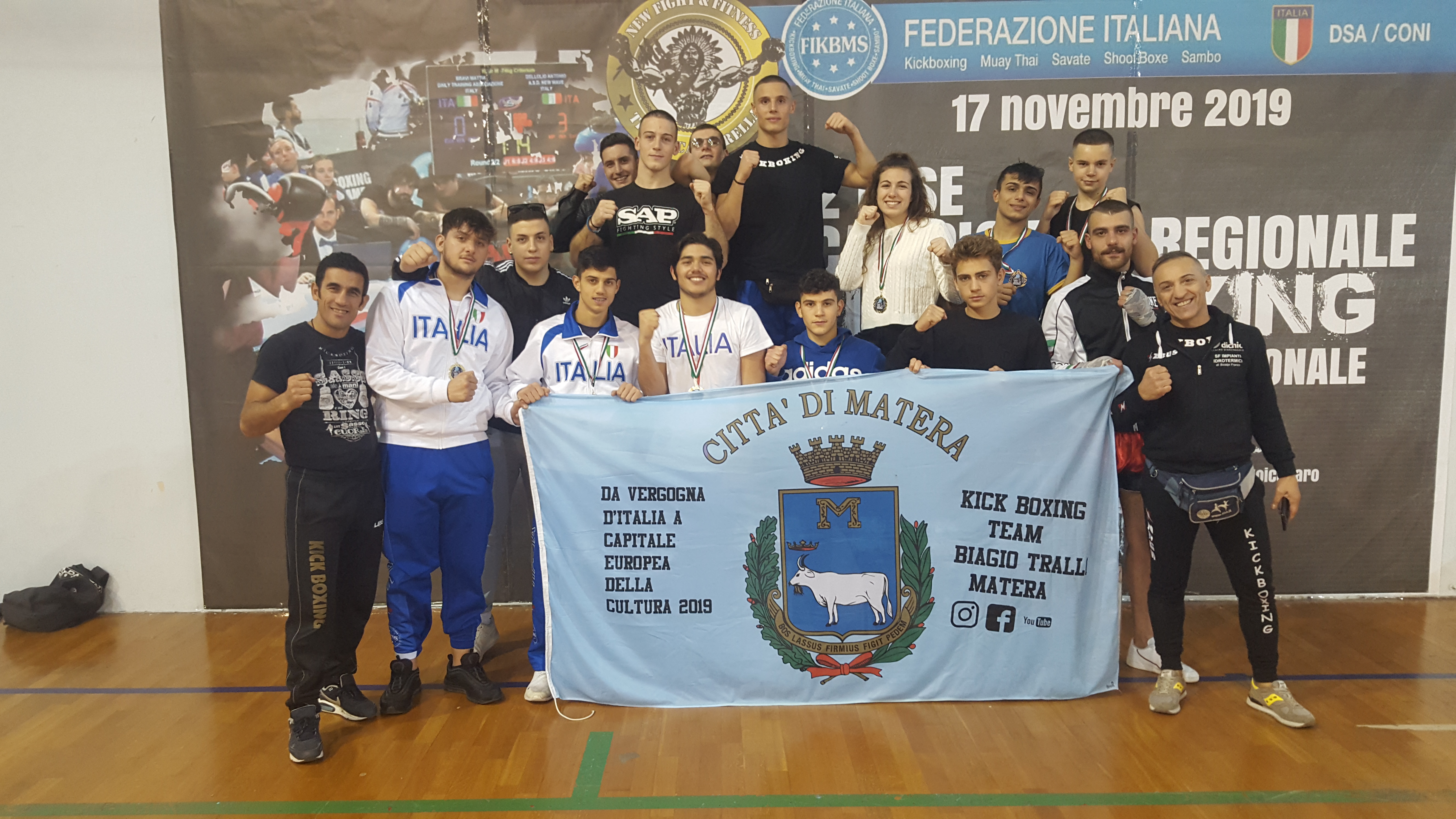 Regionale Basilicata/Puglia di Kickboxing, sui gradini più alti del podio gli atleti della Dynamic Center di Matera e della Nuova Athena Club di Montescaglioso