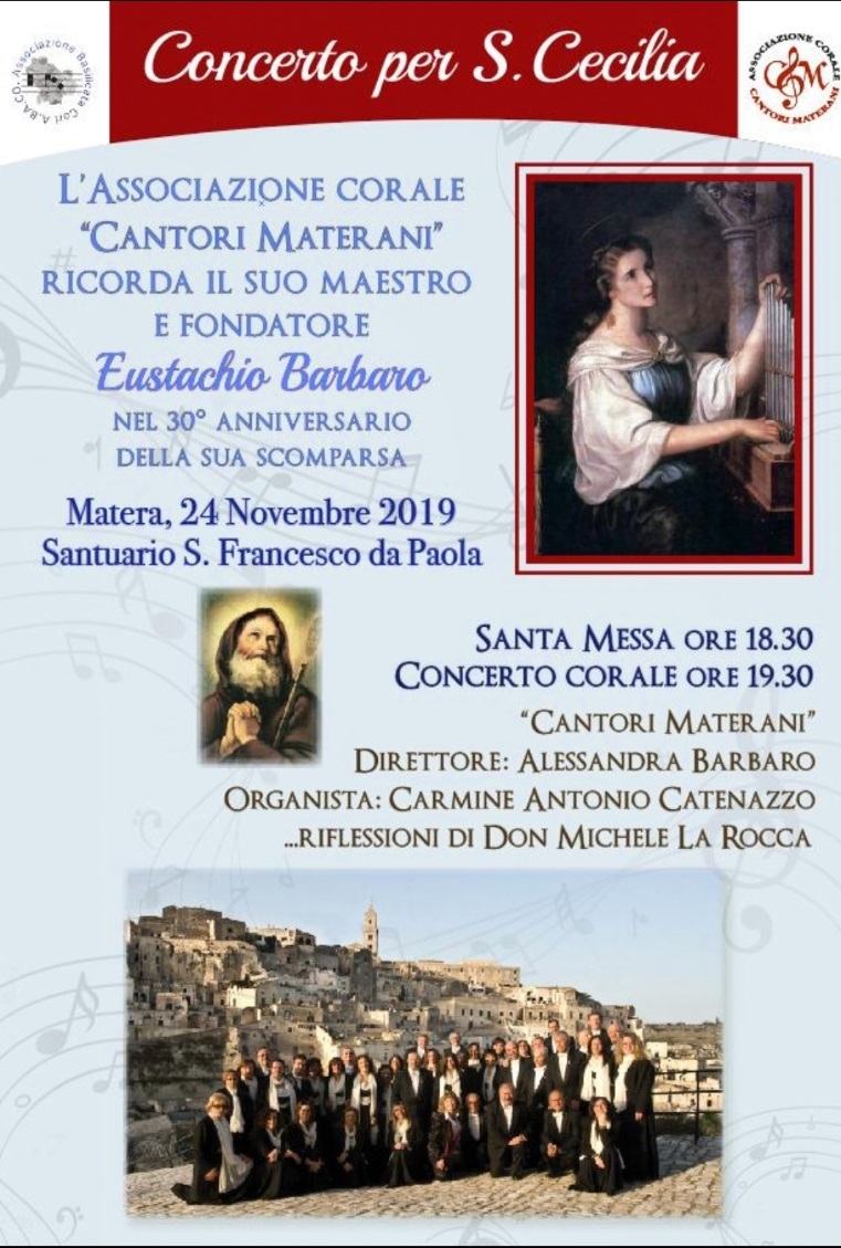 Matera. il 24 l’associazione Corale Cantori Materani ricorda il Maestro e fondatore Eustachio Barbaro