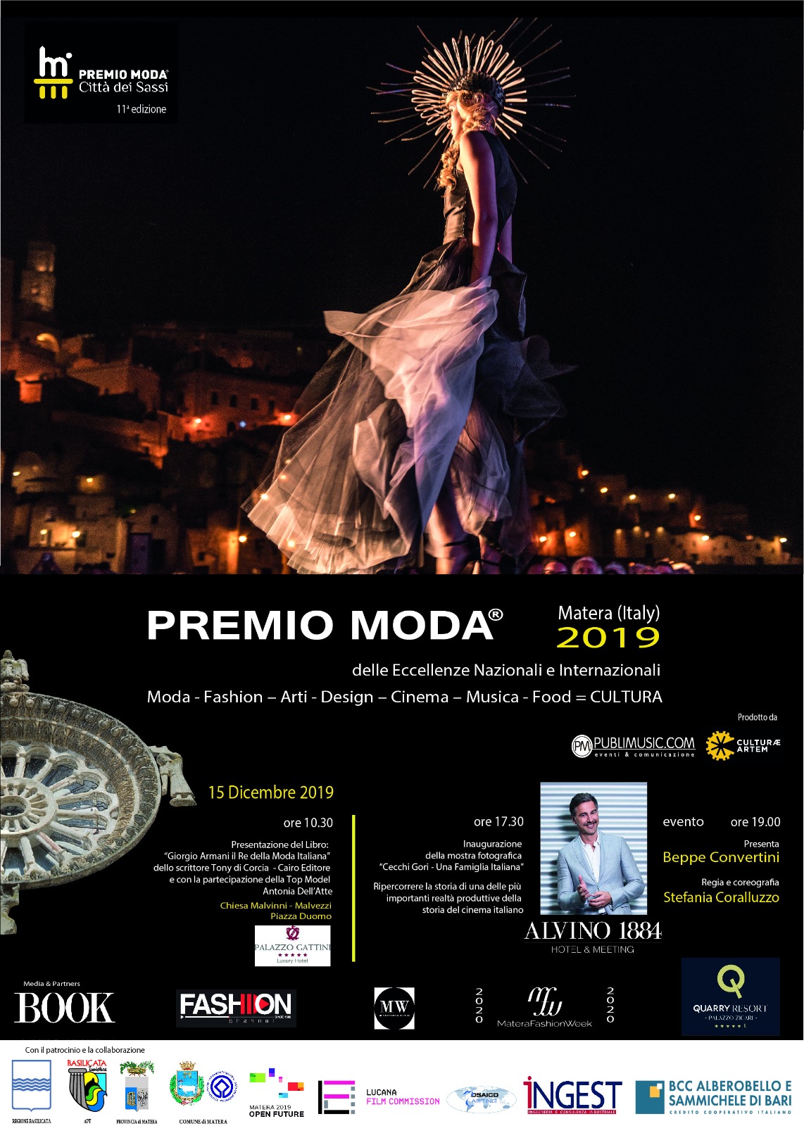 Il 15 dicembre Matera Capitale dell’eleganza con il Premio Moda “Città dei Sassi” 2019