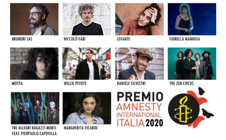 Premio Amnesty International Italia, sezione Big: le dieci canzoni candidate