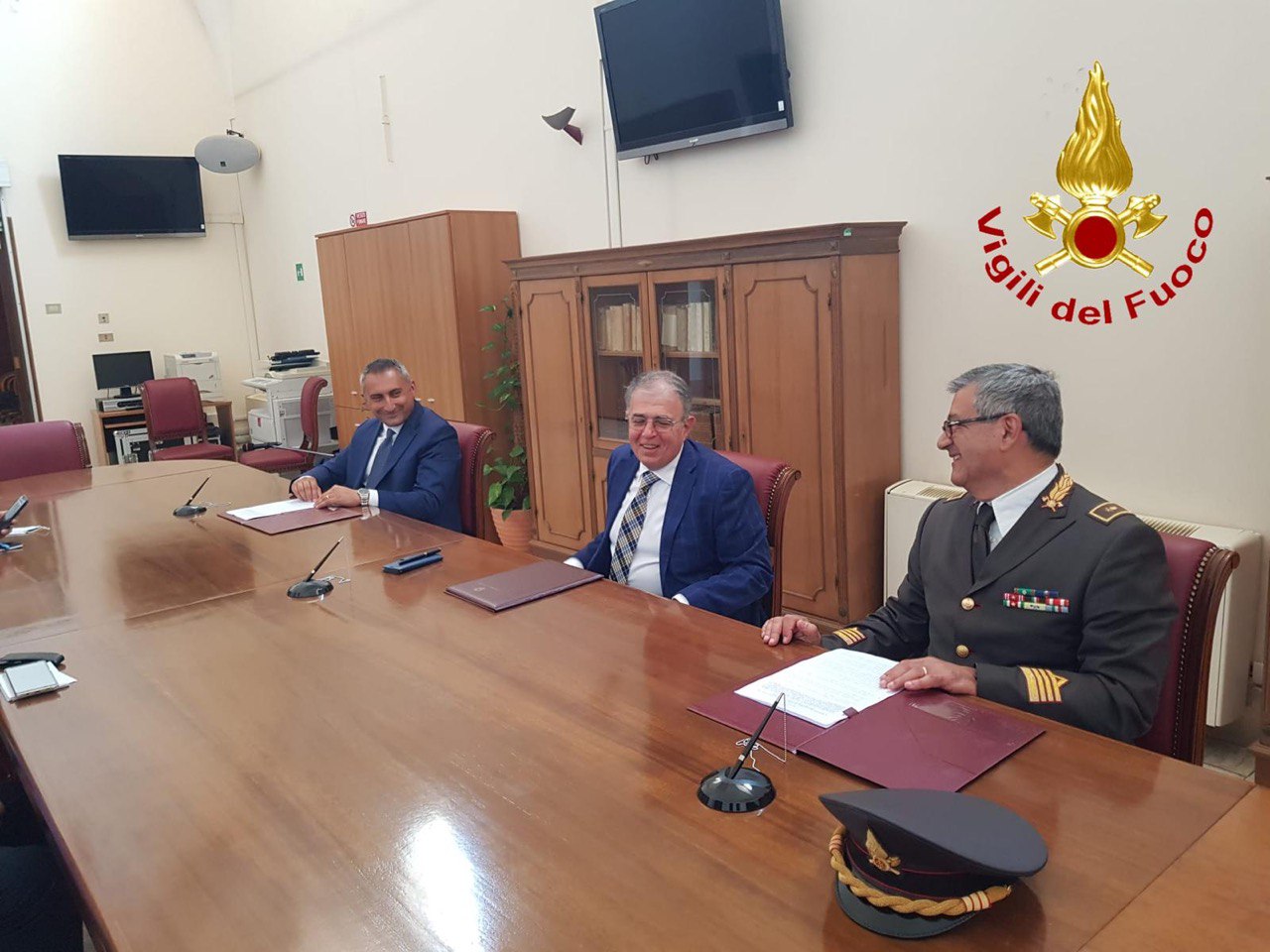 Potenziamento dei presidi antincendio nel Materano, siglata una convenzione tra la Provincia e il Ministero dell’interno