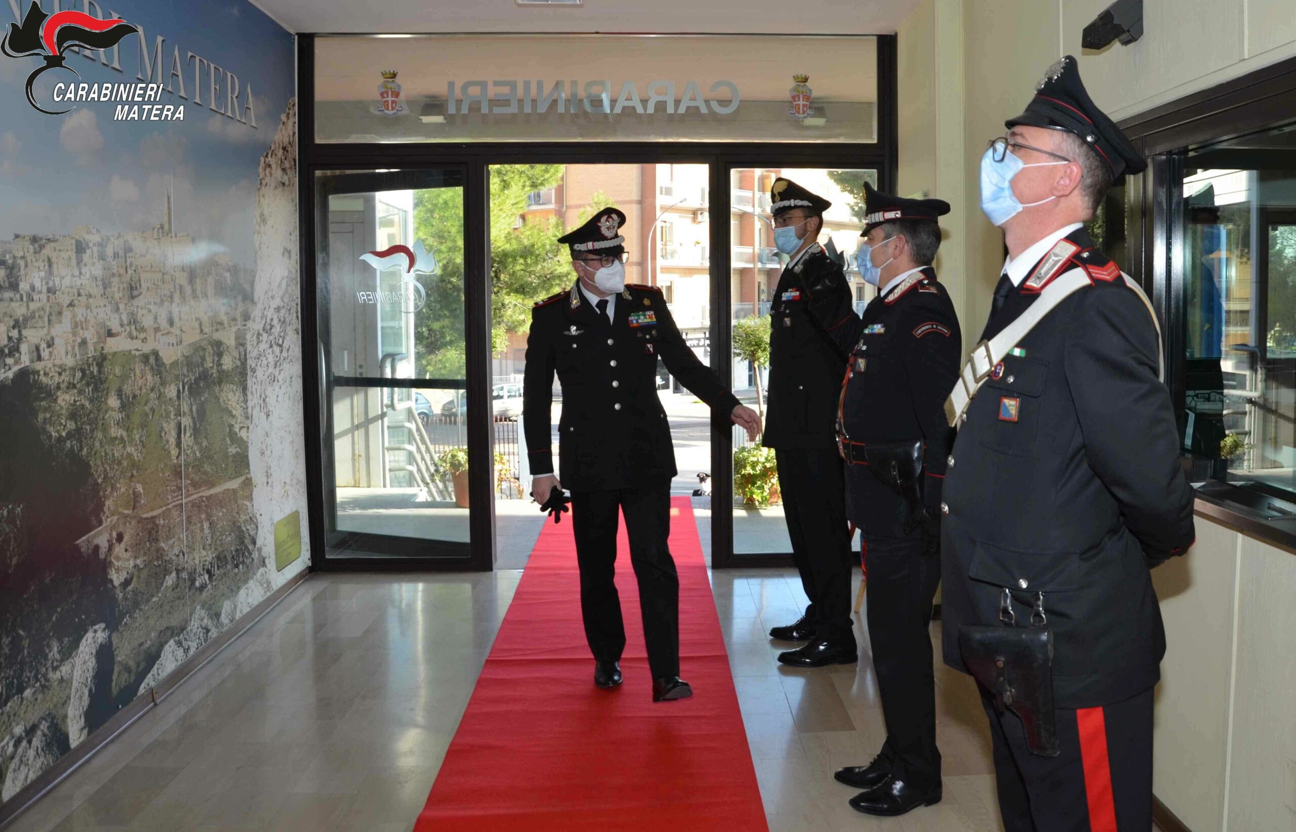 Il Colonnello Covetti in visita al Comando provinciale dei Carabinieri di Matera