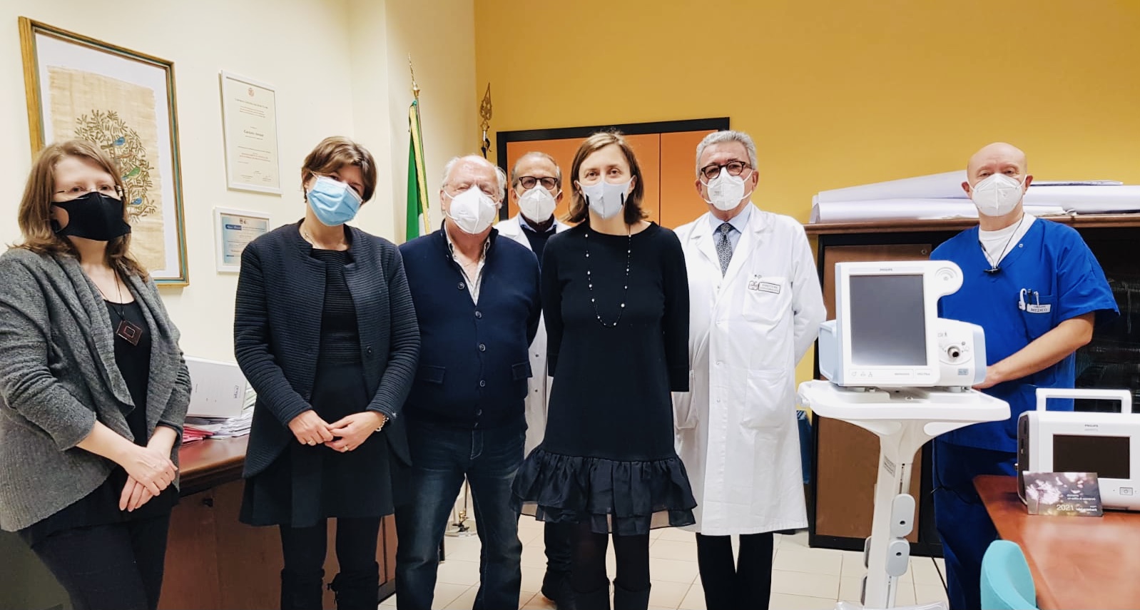 Matera, Datacontact dona  due ventilatori polmonari per la terapia sub intensiva all’Ospedale Madonna delle Grazie