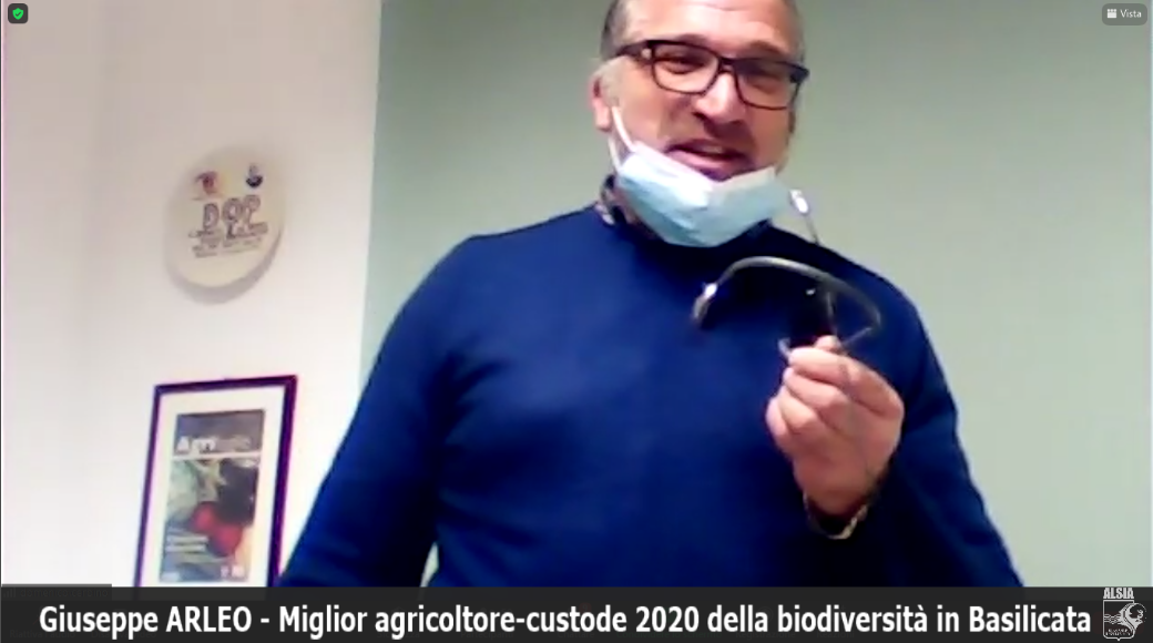 A Giuseppe Arleo di Senise (PZ)  il premio “Enzo Laganà” dell’ALSIA per il miglior agricoltore‑custode dell’agrobiodiversità della Basilicata