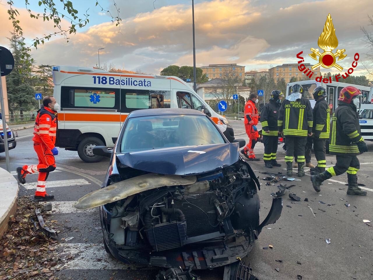 Incidente stradale a Potenza, ferito un 24enne