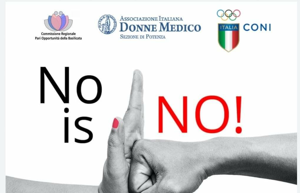 “No is No, prevengo e mi difendo”: il 2 marzo webinar dell’Associazione italiana donne medico di Potenza con il patrocinio della Commissione regionale pari opportunità e del Coni