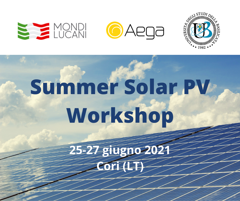 Dal 25 al 27 giugno il Summer Solar PV Workshop di Aega ASA per 10 studenti Unibas