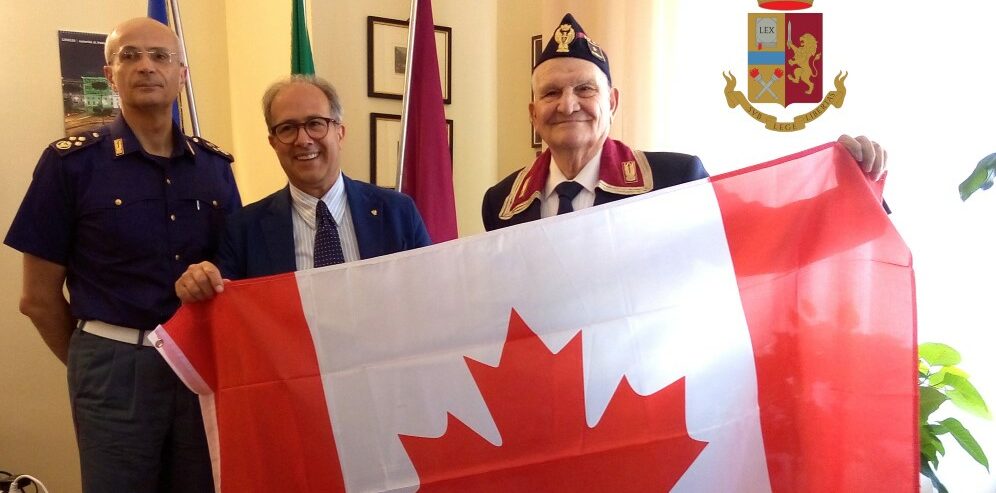 Dalla sezione ANPS di Toronto (Canada) Frank Padula torna a Matera a salutare il Questore Eliseo Nicolì