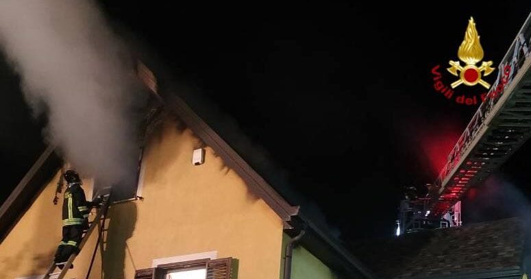 Villetta in fiamme a Potenza, illesi gli inquilini