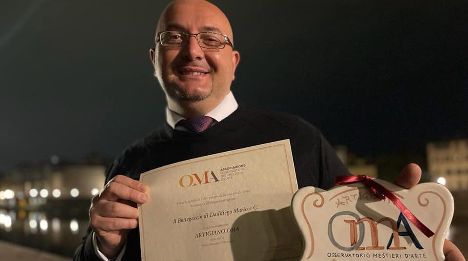 Matera: al Maestro artigiano Mario  Daddiego, presidente regionale CNA dei ceramisti,  il prestigioso  “Premio OMA”