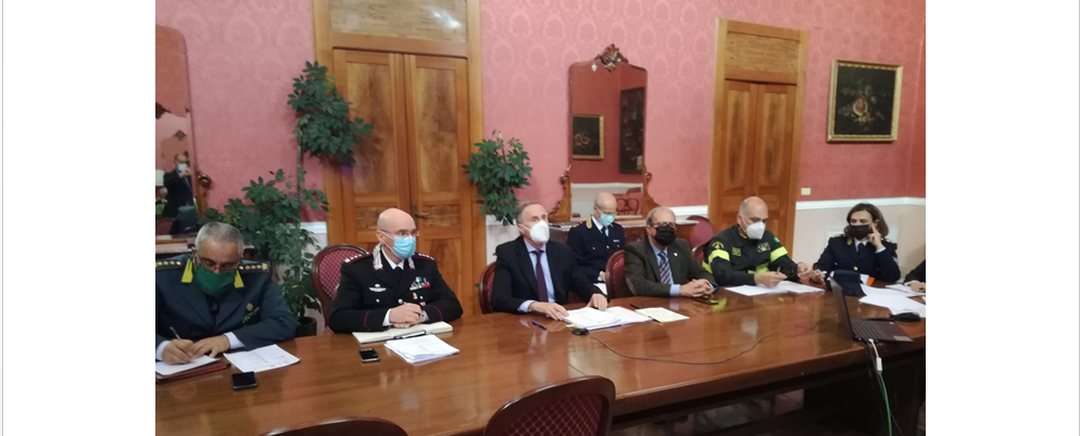 Riunione in Prefettura dei componenti del Sistema di Protezione Civile della provincia di Matera