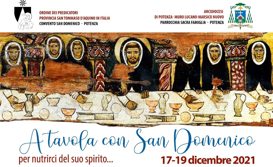 “A tavola con San Domenico… per nutrirci del suo spirito” dal 17 a Potenza