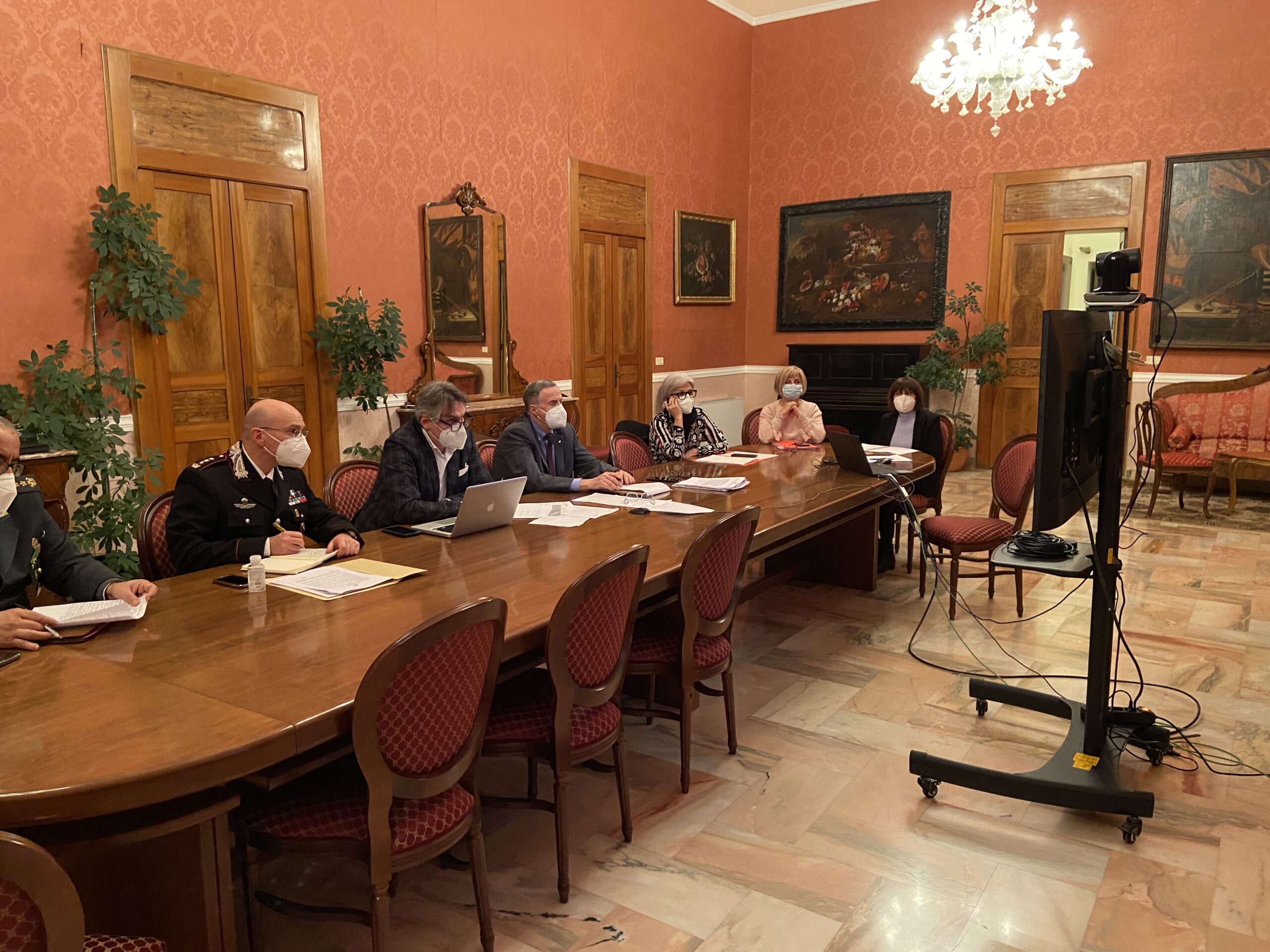 Emergenza Covid nel Materano, riunione in Prefettura del Comitato Provinciale Ordine e Sicurezza Pubblica in Prefettura