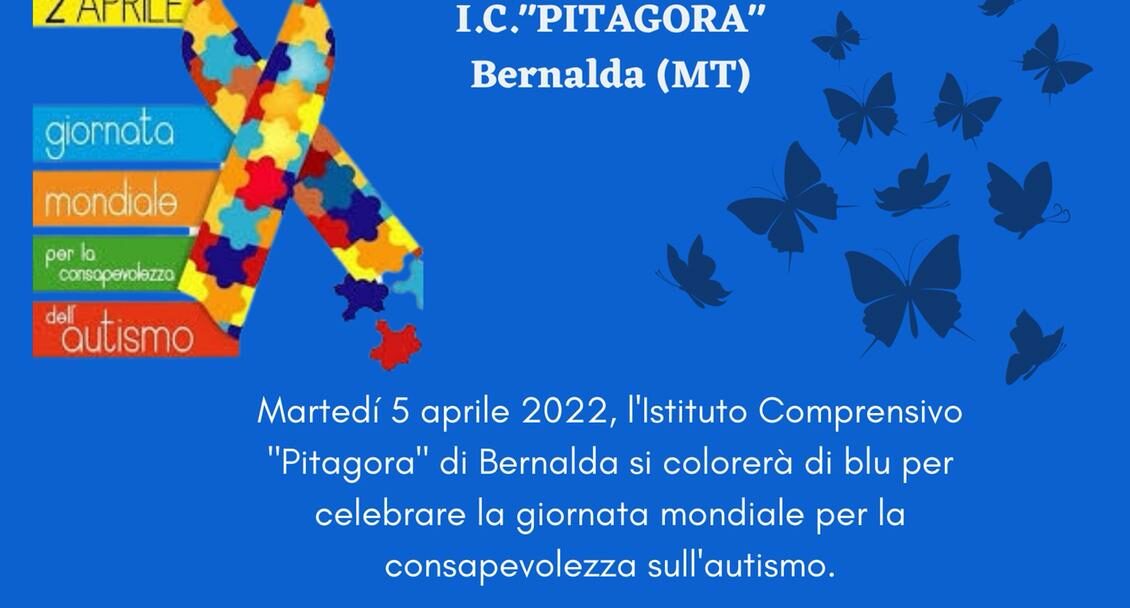 Bernalda, il 5  all’Istituto Comprensivo “Pitagora” la giornata dedicata alla consapevolezza sull’autismo