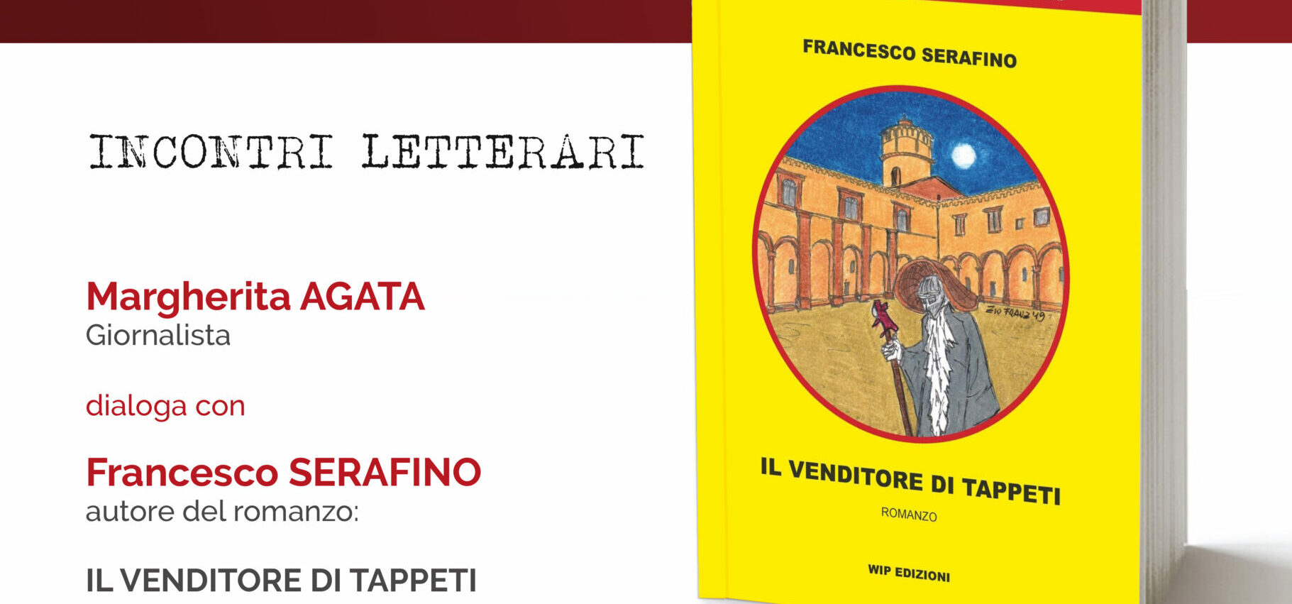 Ferrandina, il 5 per “Libri in Comune” Francesco Serafino presenta “Il venditore di tappeti”
