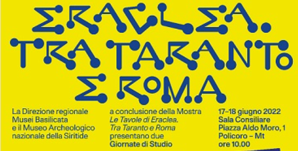 “Eraclea. Tra Taranto e Roma”, il 17 e 18 giornate di studio a Policoro