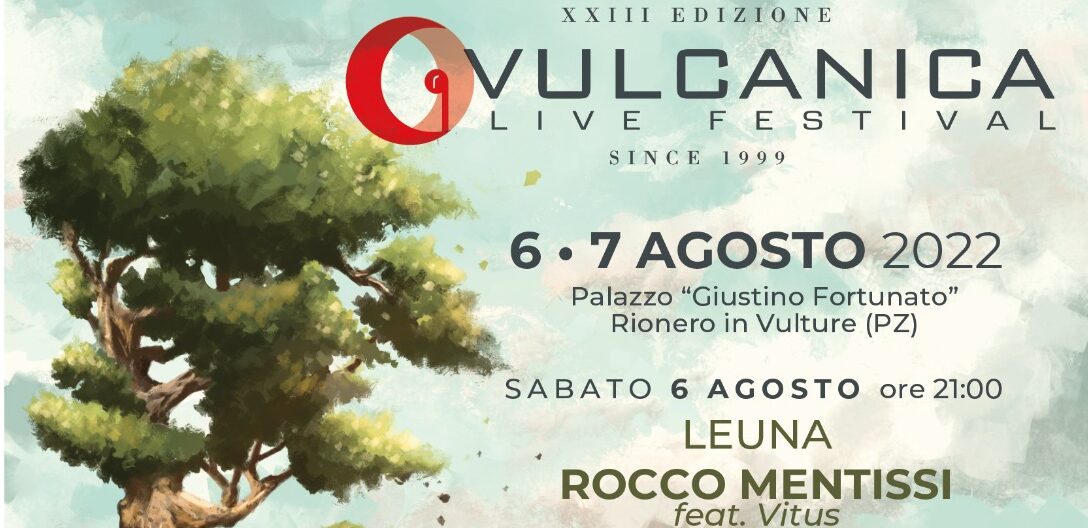 Vulcanica Live Festival: il 6 e 7 agosto la XXIII edizione con Giorgio Poi, Rocco Mentissi, Leuna, Francesca Moretti e Michelangelo Vood