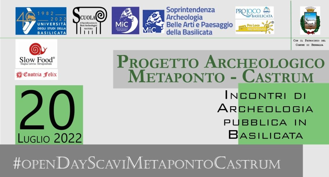 Scavi Metapontum Castrum, open day il 20 luglio