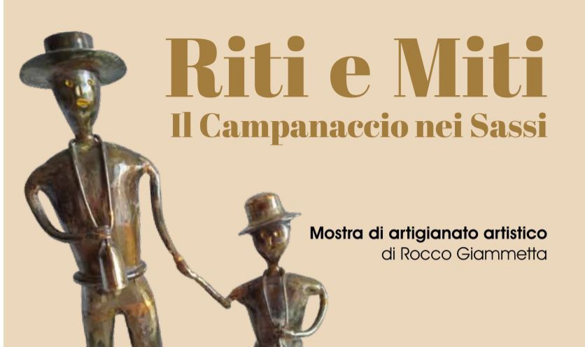 Matera,  “Riti e Miti, il Campanaccio nei Sassi”: in esposizione i manufatti dell’artista Rocco Giammetta