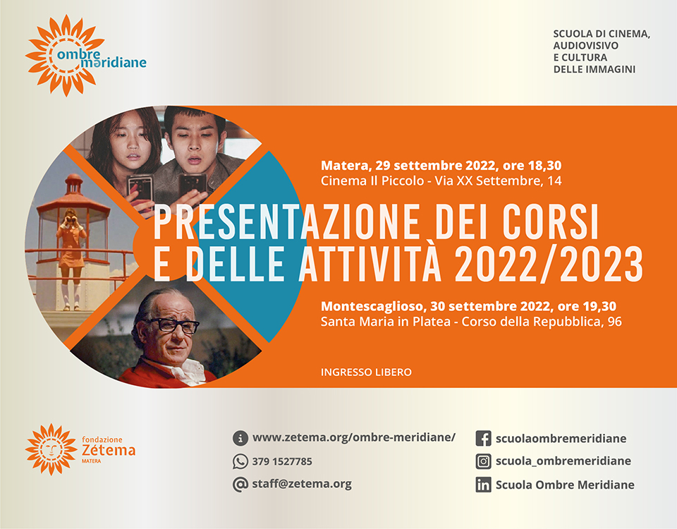 A Matera e a Montescaglioso la presentazione delle attività 2022/2023 della Scuola Ombre Meridiane