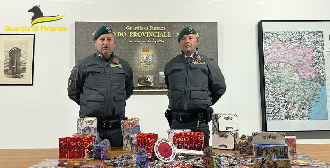 Matera: 200.000 prodotti tra giochi contraffatti e merce di contrabbando sequestrati dalla Guardia di Finanza