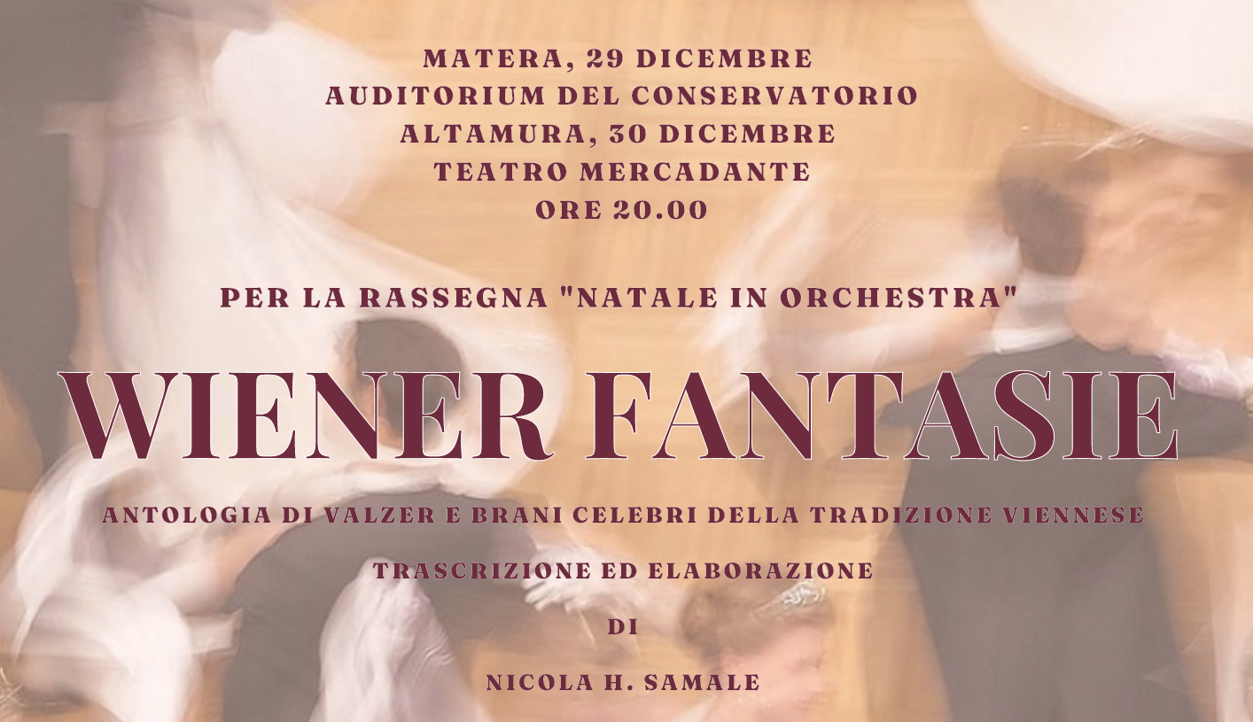 “Wiener Fantasie. Antologia di brani celebri della tradizione viennese”, concerto di Capodanno dell’Orchestra Sinfonica di Matera