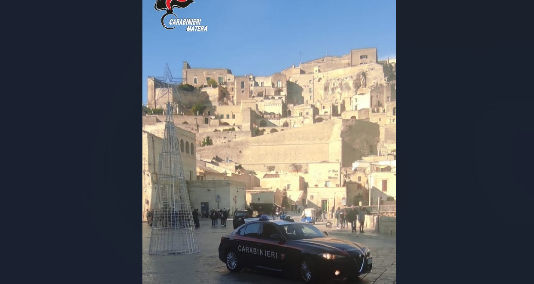 Matera e provincia: controllo straordinario del territorio da parte dei Carabinieri durante le festività natalizie e di fine anno