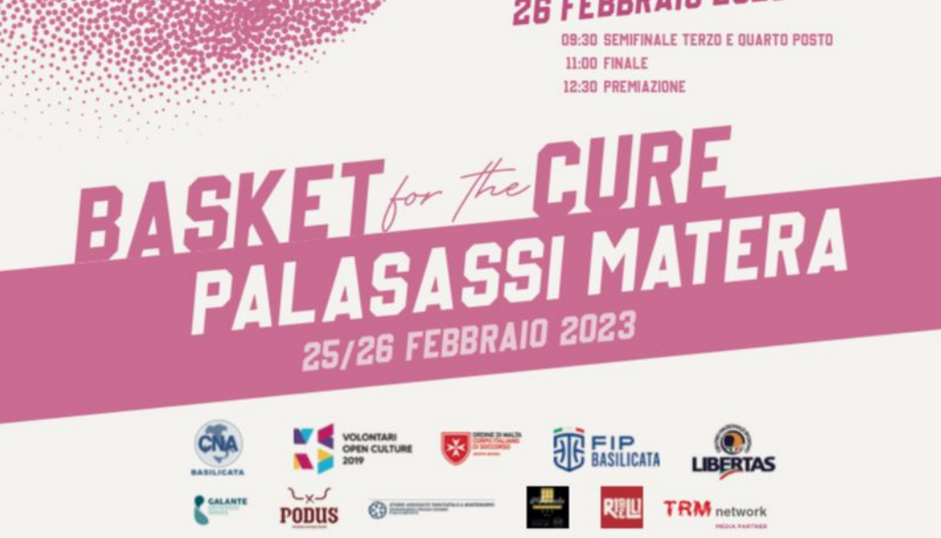 “Basket for the Cure 2023” il 25 e 26 febbraio a Matera a sostegno di Komen Italia per la lotta ai tumori del seno