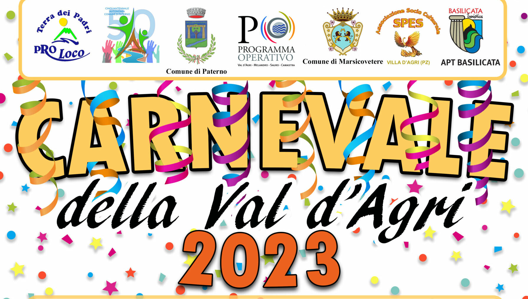 Il Carnevale della Val d’Agri: appuntamento il 19 a Paterno e il 21 a Villa d’Agri di Marsicovetere