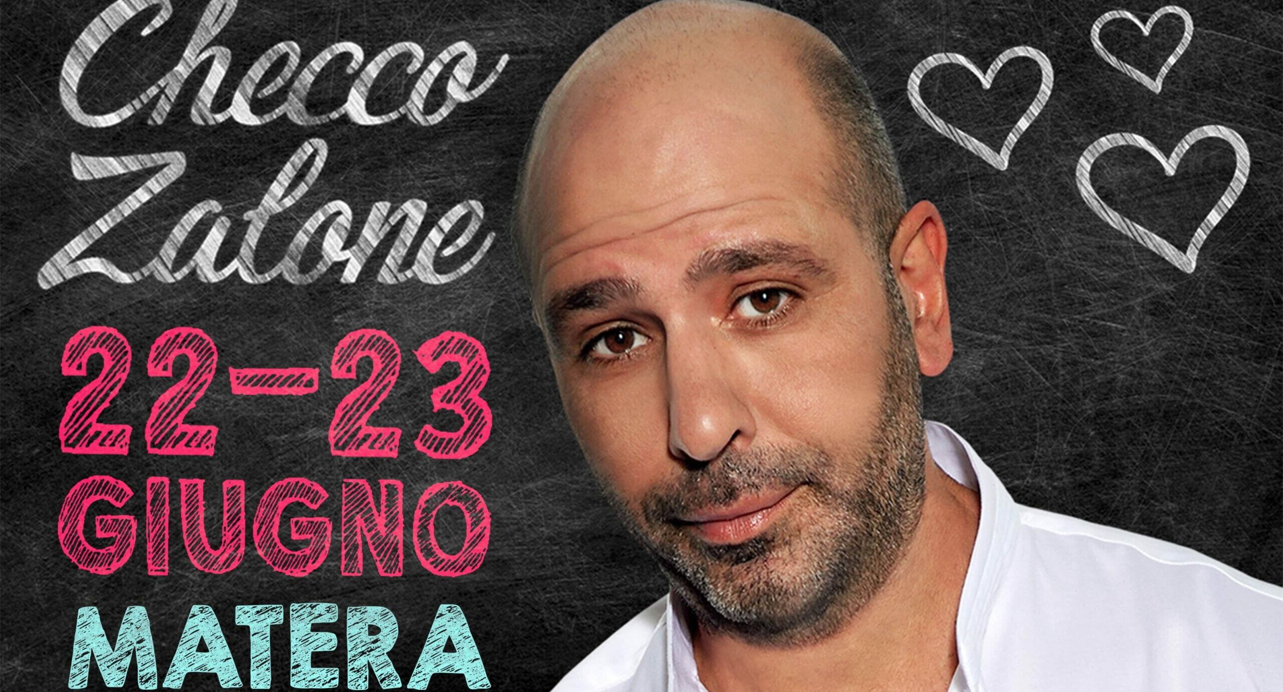 Checco Zalone a Matera il 22 e 23 giugno con lo spettacolo “Amore + IVA”. In vendita da oggi i biglietti sulle piattaforme online TicketOne e TicketSms
