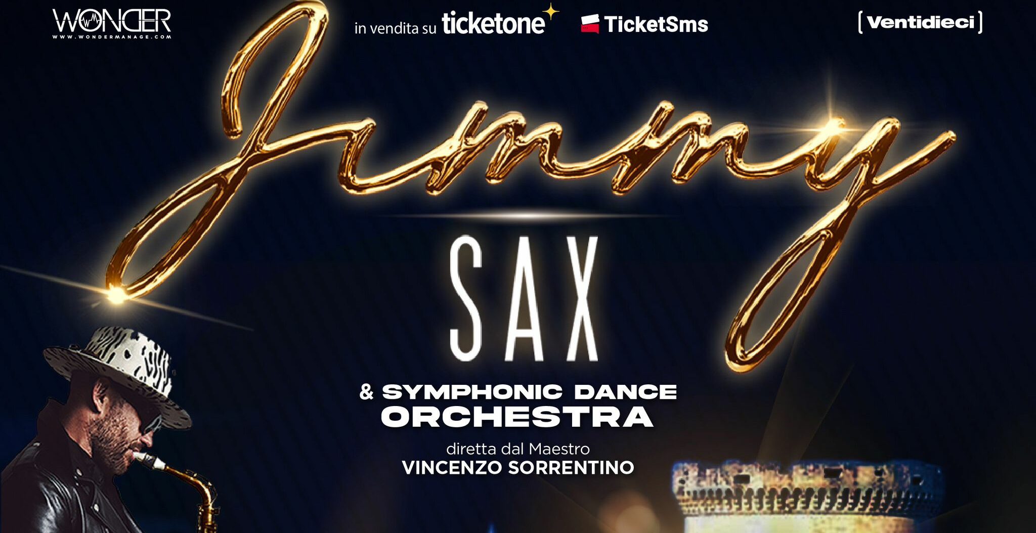 Jimmy Sax & Symphonic Dance Orchestra, tappa a Matera il 30 giugno