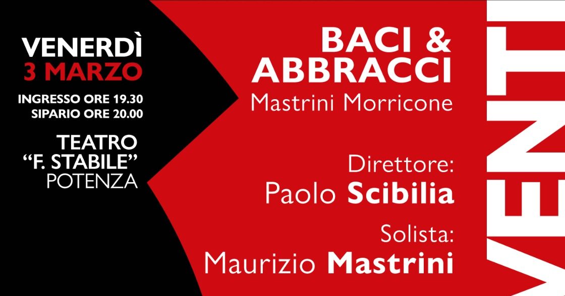 “Baci & abbracci”, domani a Potenza nuova produzione dell’ Orchestra Sinfonica 131 della Basilicata diretta da Paolo Scibilia. Protagonista il pianista Maurizio Mastrini