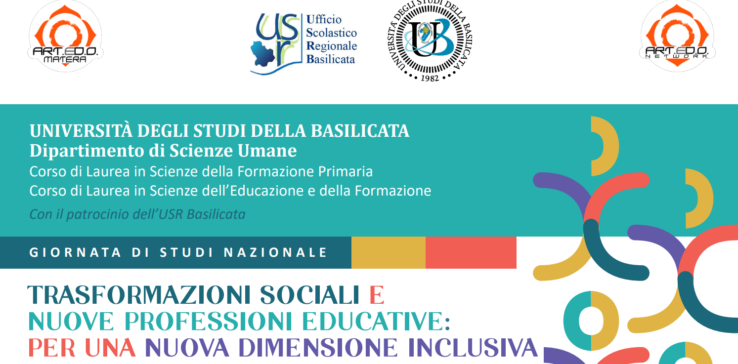 Matera, il 17 aprile Giornata di Studi Nazionale dal titolo “Trasformazioni sociali e nuove professioni educative: per una nuova dimensione inclusiva”