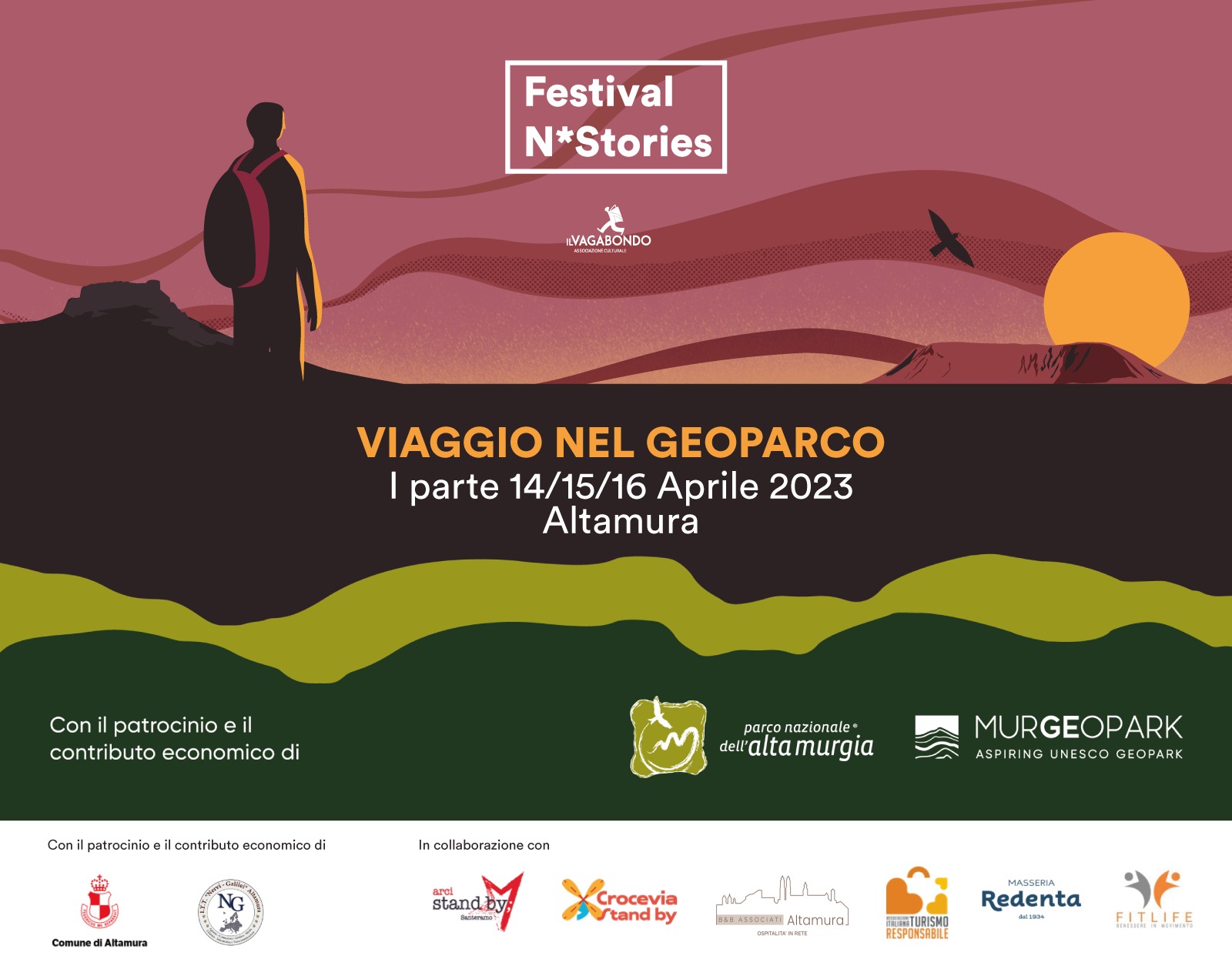 Al via il Festival N*Stories, l’evento culturale dell’Associazione Il Vagabondo volto a promuovere la cultura del turismo nelle Murge