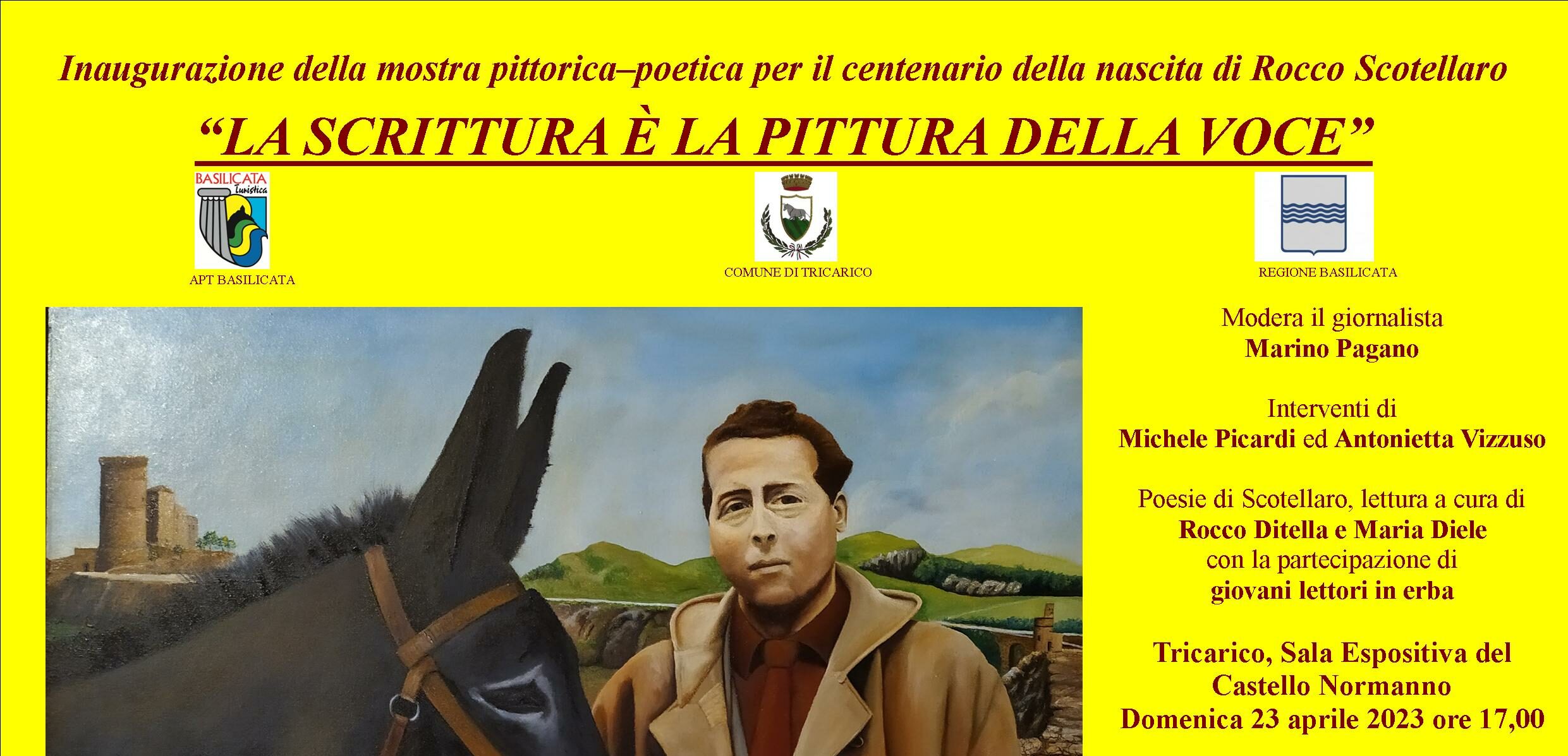 Tricarico, mostra pittorica-poetica per il centenario della nascita di Rocco Scotellaro