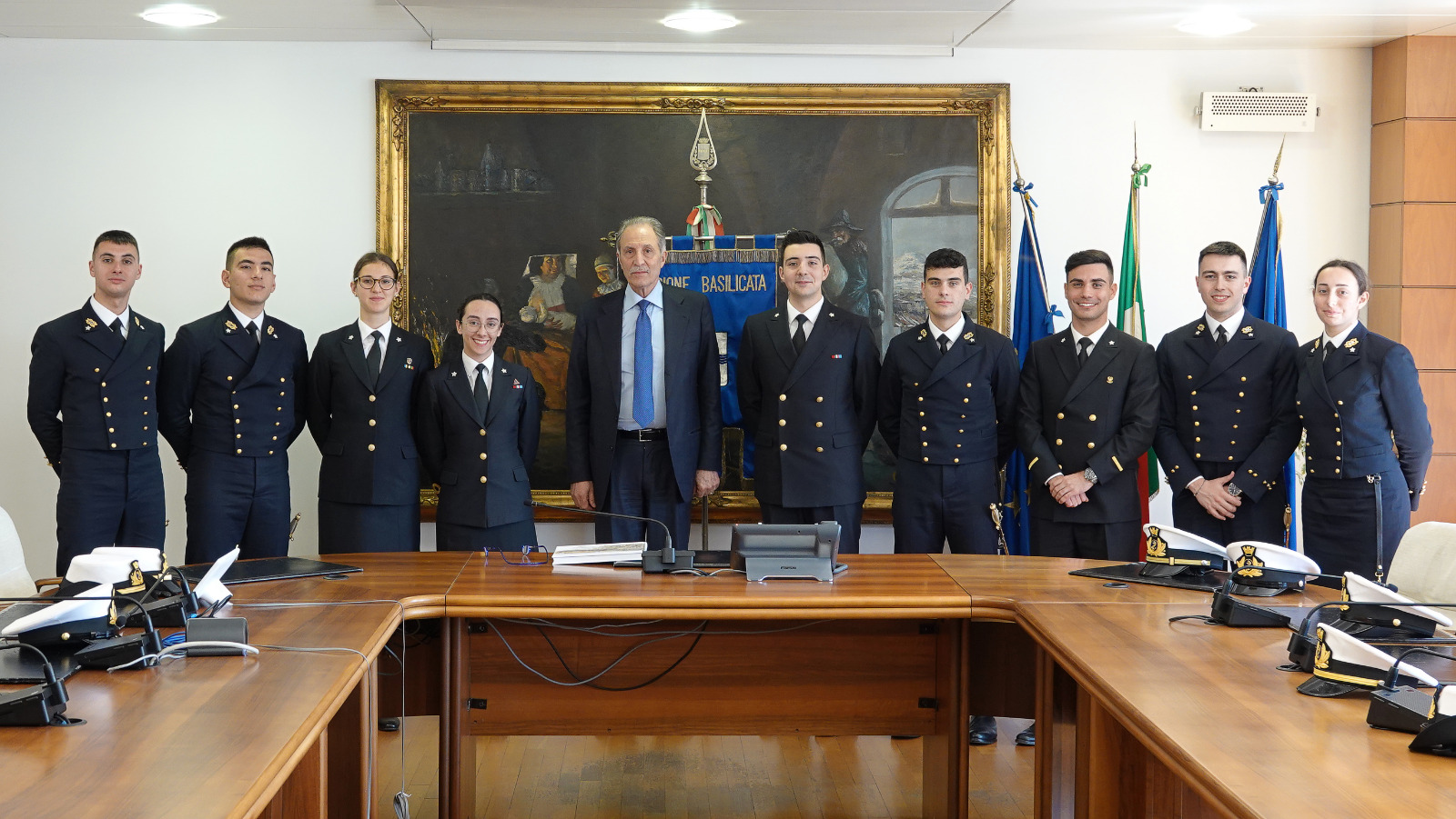 I cadetti lucani della Marina militare di Livorno in visita alla Regione Basilicata