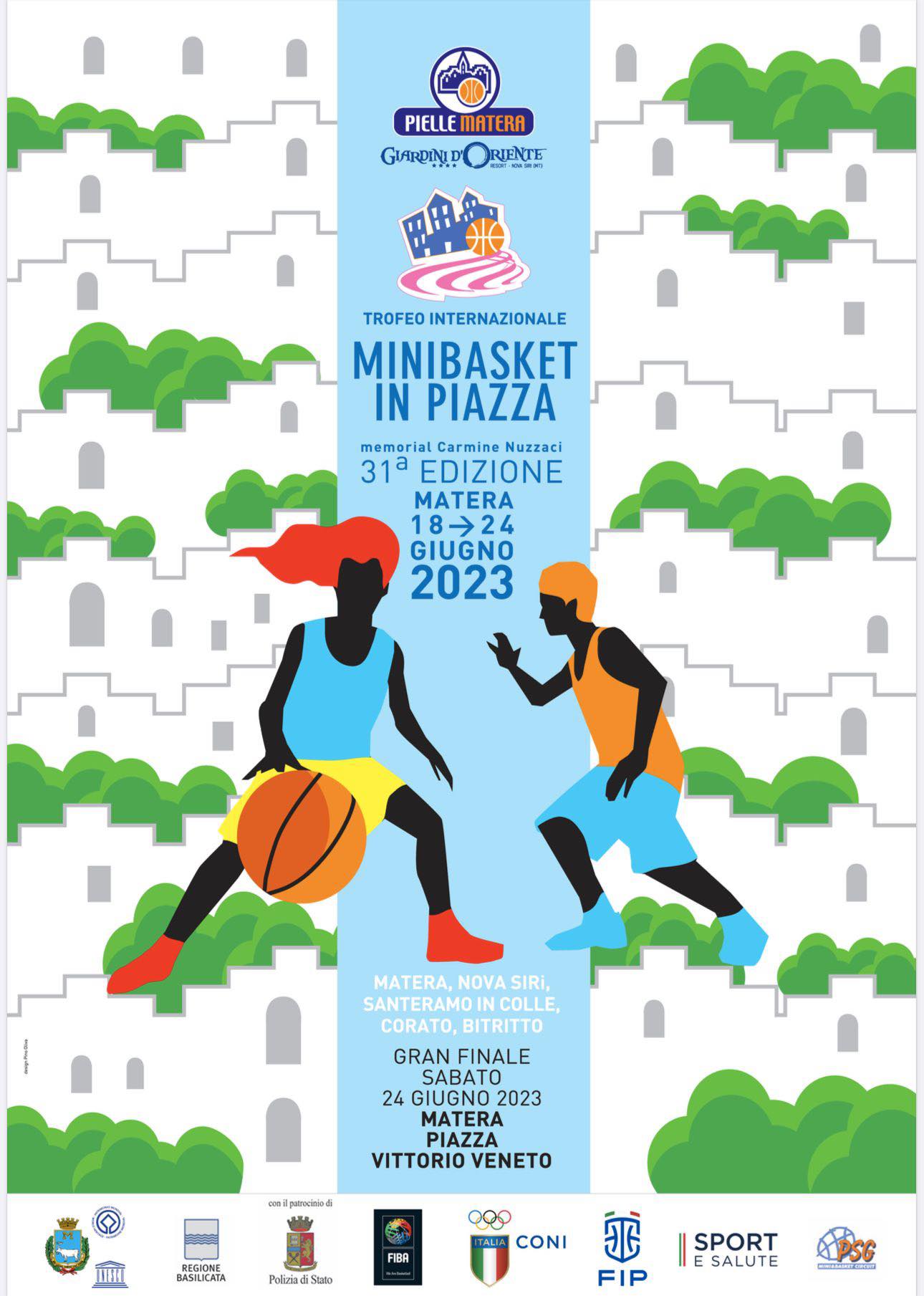 Matera, conto alla rovescia per la 31esima edizione del Minibasket in Piazza: quest’anno sarà supportato da FIBA Europe, FIP, CONI e “Sport e Salute”