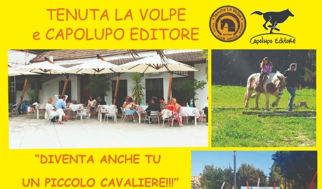 Equitazione e creatività nella due giorni ideata per i più piccoli da Tenuta La Volpe e Capolupo Editore