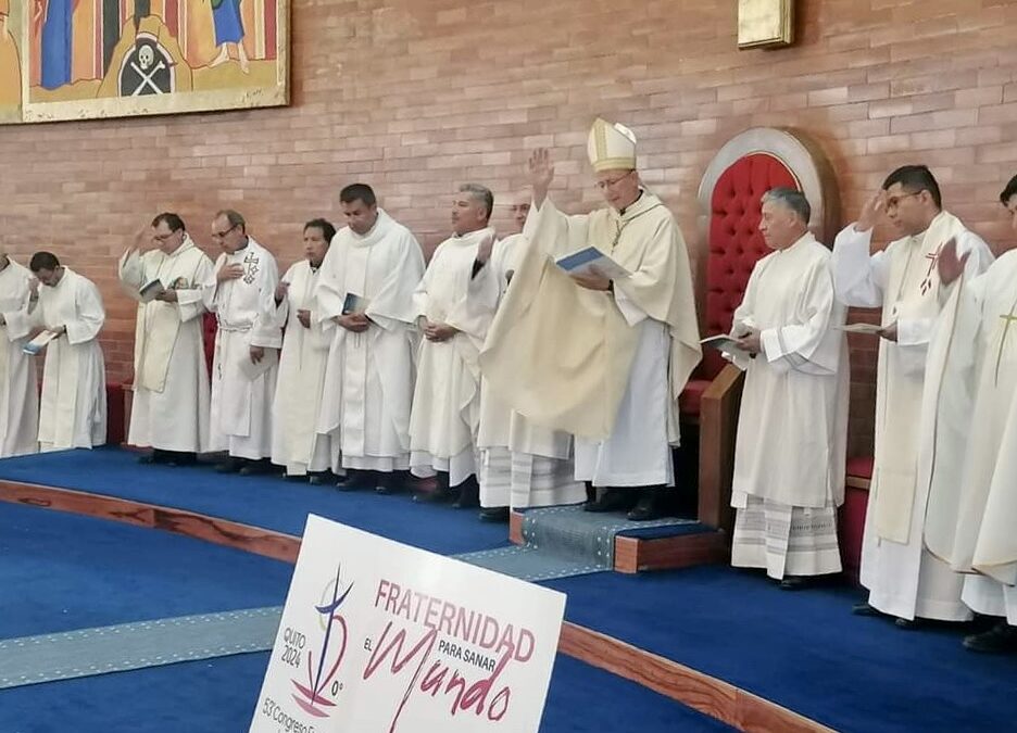Mons. Caiazzo membro del Consiglio Pontificio del Congresso Eucaristico Internazionale all’Assemblea Plenaria dell’Arcidiocesi di Quito: “L’Ecuador diventa,  la terra dalla quale la fraternità viene inviata nei cinque Continenti”