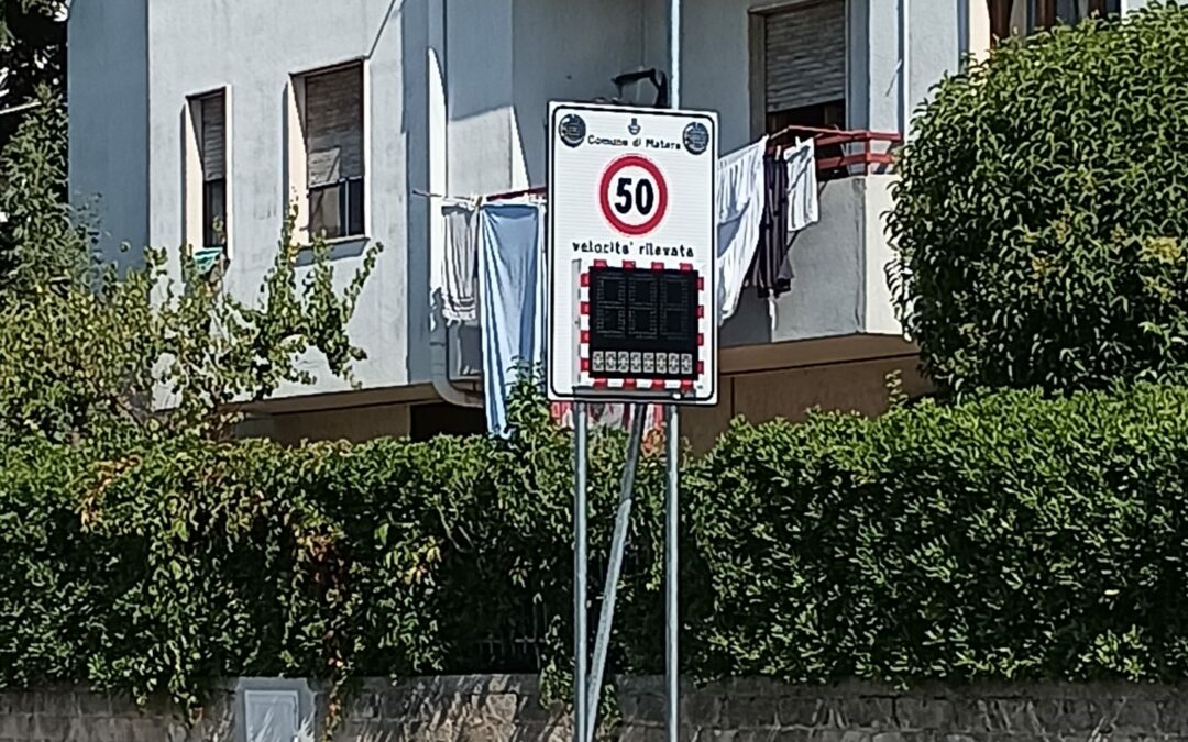 Sicurezza stradale in città, l’Amministrazione comunale di Matera installa dissuasori elettronici di velocità nelle aree urbane più sensibili