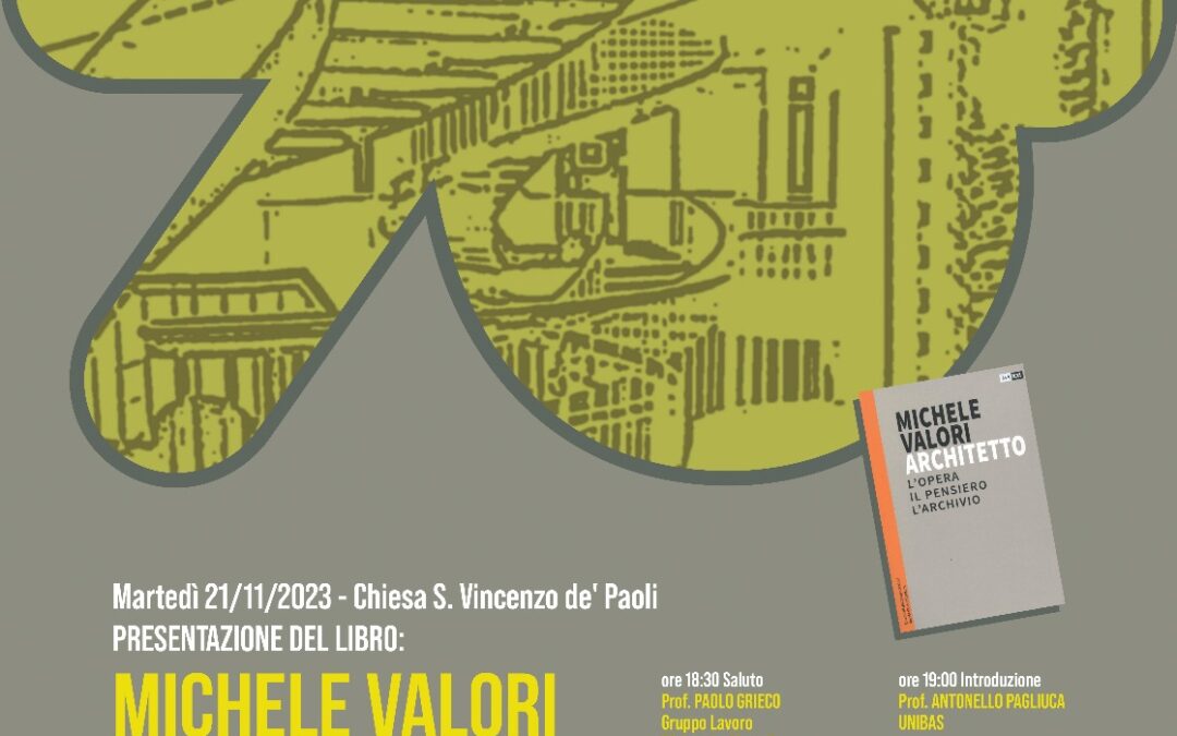70 anni di La Martella: il 21 presentazione del libro “Michele Valori, architetto. L’opera, il pensiero, l’archivio”