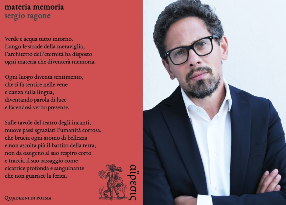 “Materia Memoria”, in libreria la nuova silloge poetica di Sergio Ragone