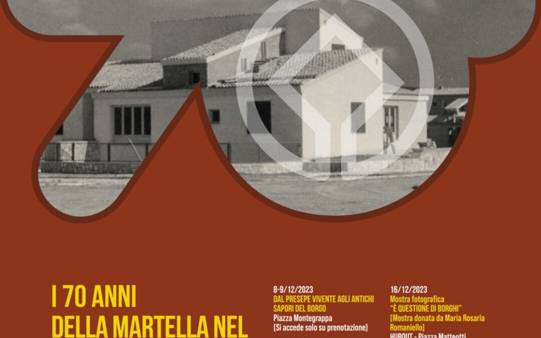 70 anni di La Martella: dicembre ricco di iniziative tra presepe vivente e trentennale Unesco