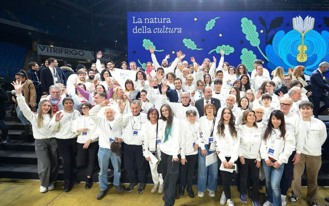 Volontari Open Culture2019 a Pesaro per la cerimonia di inaugurazione dell’anno da Capitale Italiana della Cultura 2024