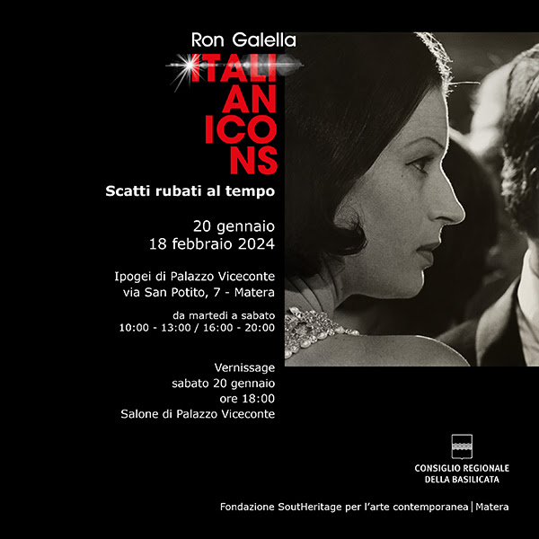 Matera, il 20 la Fondazione SoutHeritage per l’arte contemporanea inaugura la mostra “Ron Galella – Italian Icons”
