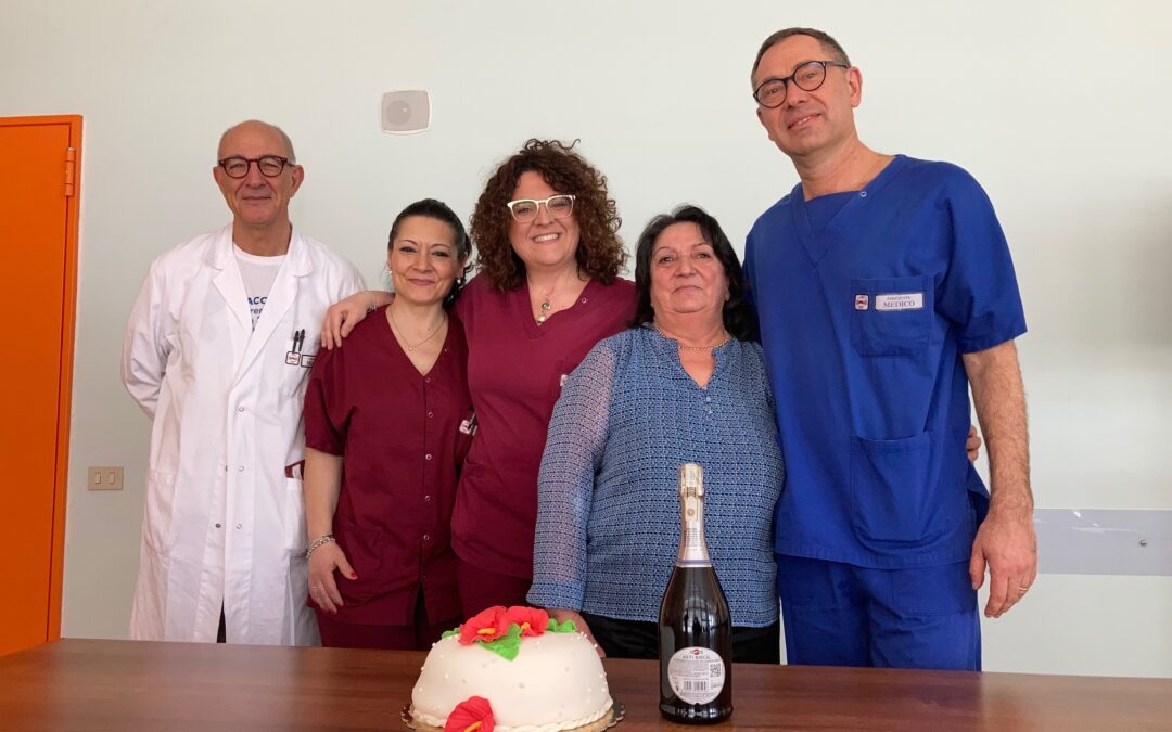 Matera, festeggia con il personale sanitario i 25 anni dal trapianto di rene