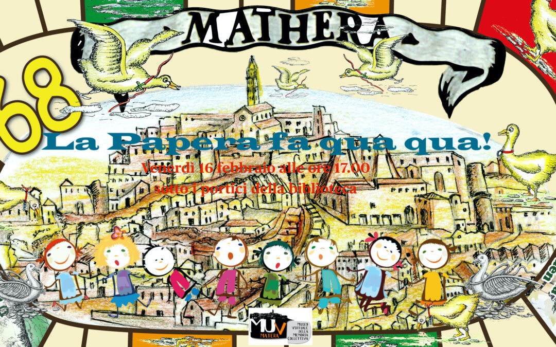 MUV Matera a sostegno della Biblioteca Stigliani: il 16 sotto i portici  maxi gioco dell’Oca di Matera