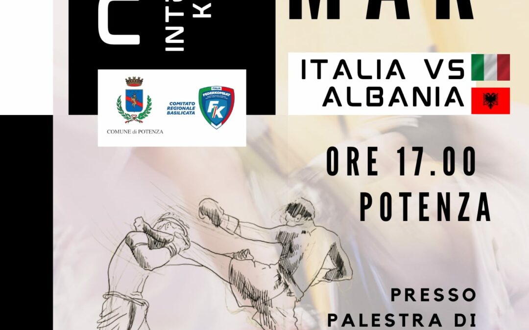 A Potenza il 17 marzo la Coppa Internazionale di Kickboxing Juniores Italia vs Albania